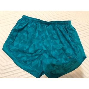 Turquoise Blue Nike Running Shorts Large Norts